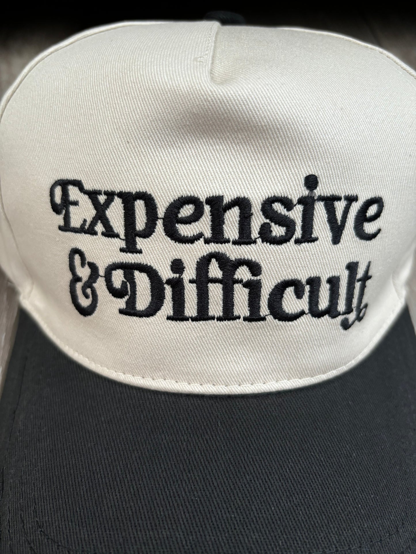 'Expensive & Difficult' Canvas Embroidered Hat