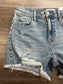 Zenana 'Chasing Summer' High-Rise Distressed Denim Shorts