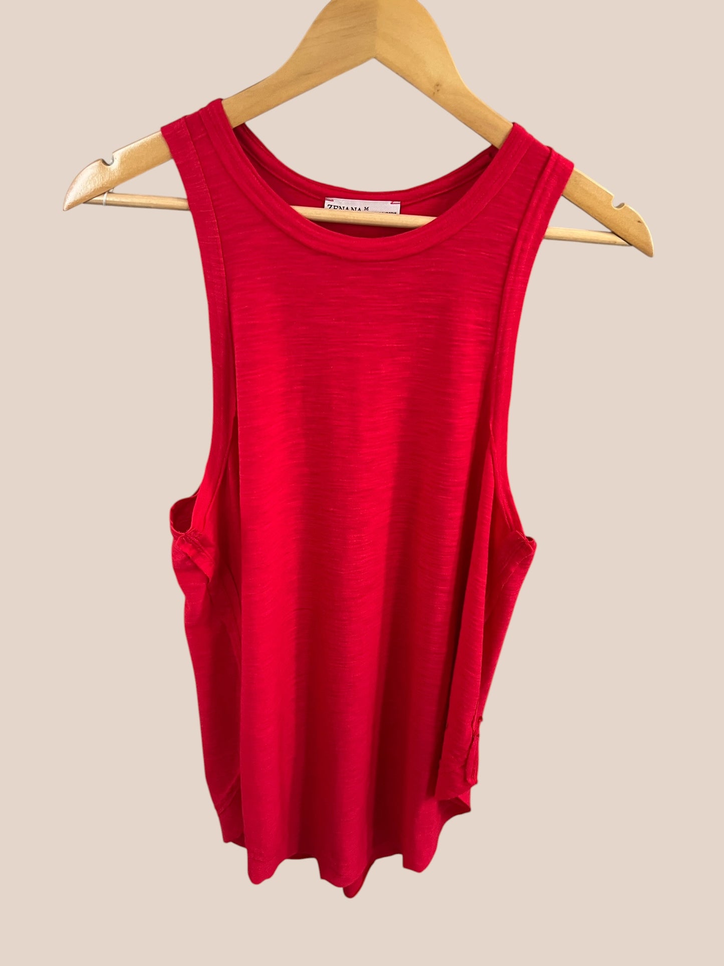 Curved Hem Tunic Tank