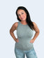 Reversible Neckline Seamless Ribbed Tank