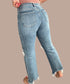 Risen 'Everyday Edge' High Rise Distressed Crop Jeans