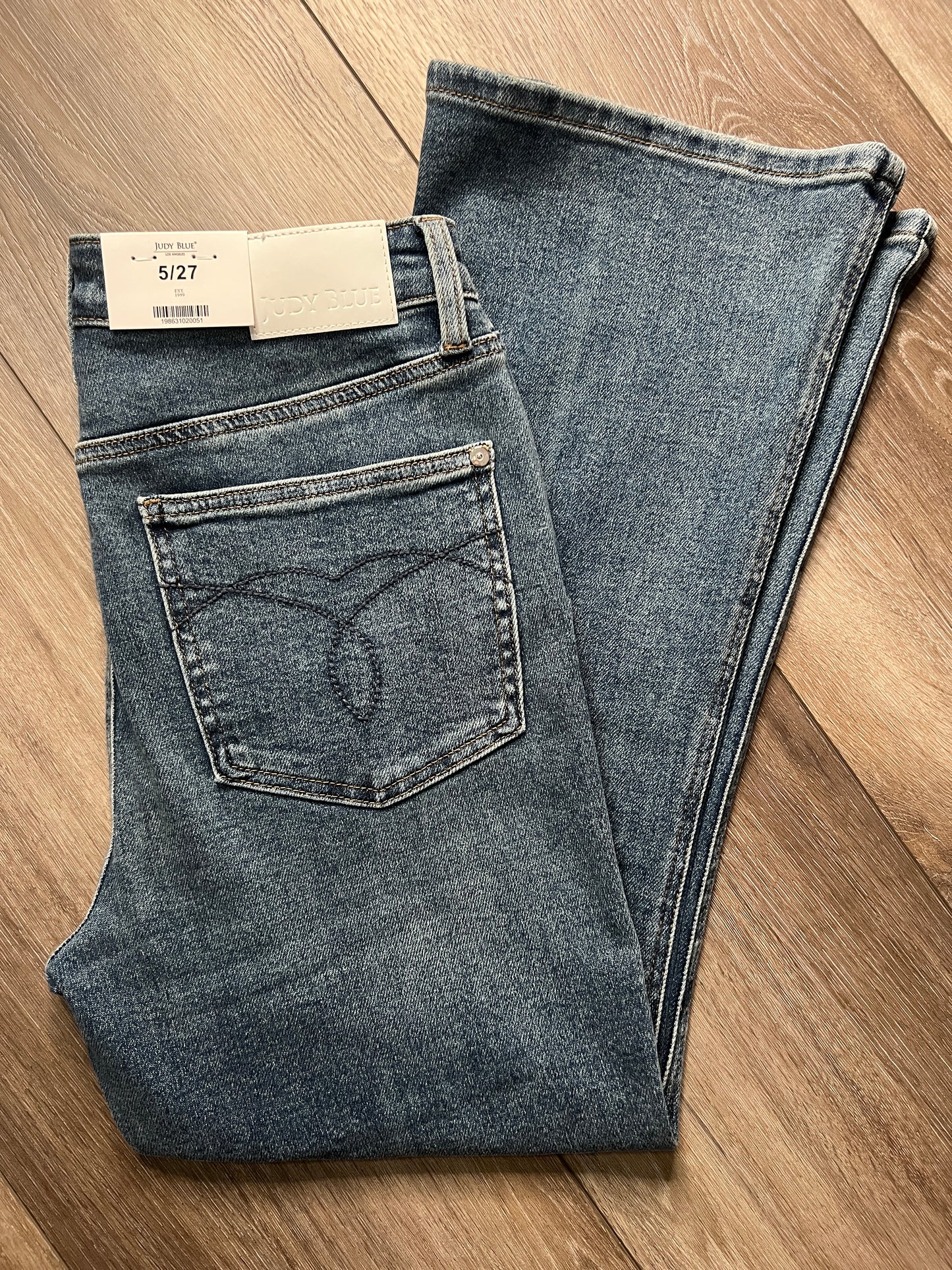 Judy Blue High-Rise Tummy Control Cropped Flare Jeans