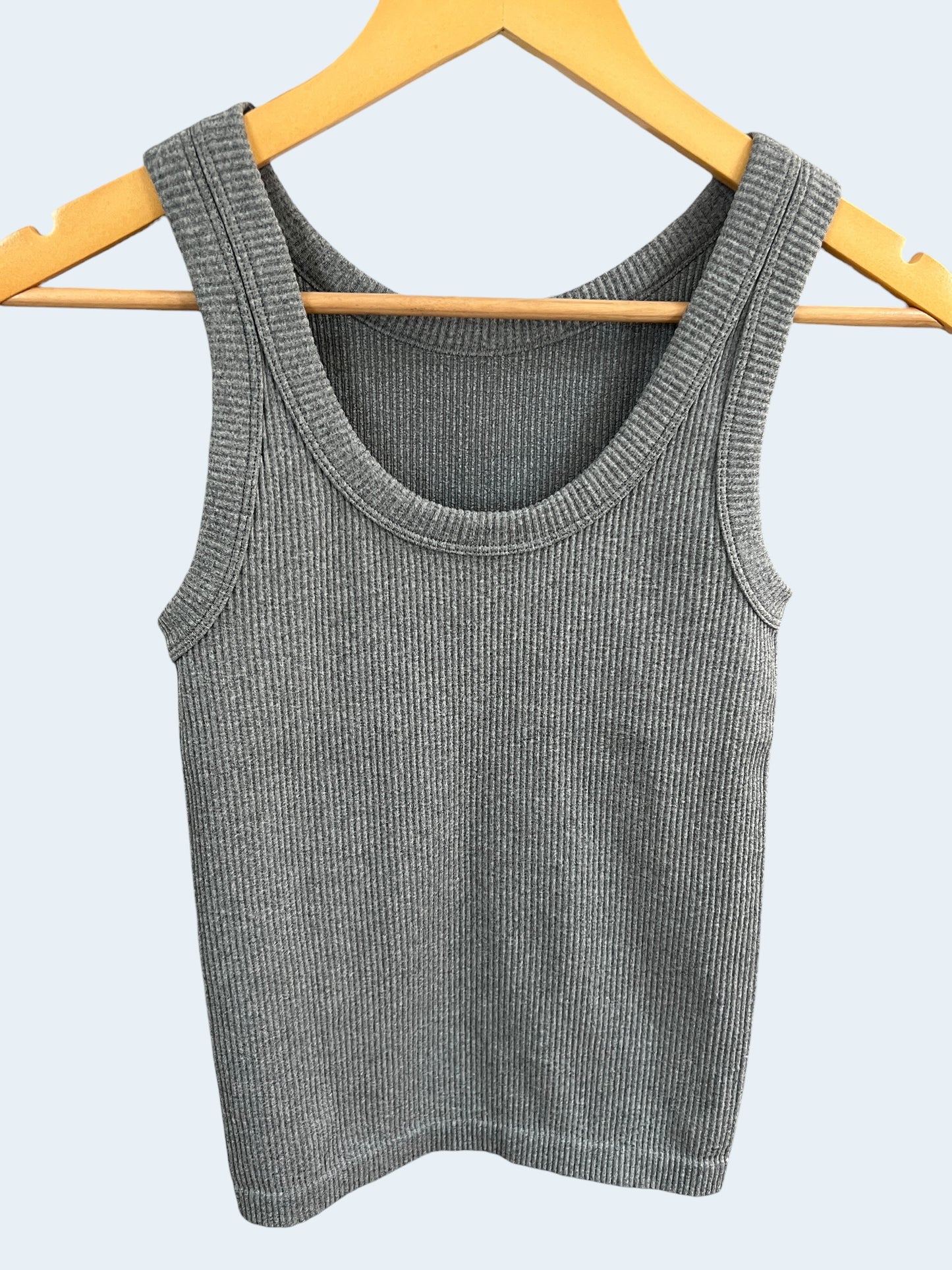 Reversible Neckline Seamless Ribbed Tank