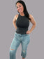 Ribbed Mineral Wash Seamless Tank
