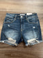 Zenana 'Chasing Summer' High-Rise Distressed Denim Shorts
