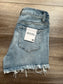 Zenana ‘Day to Night’ High-Rise Frayed Hem Denim Shorts