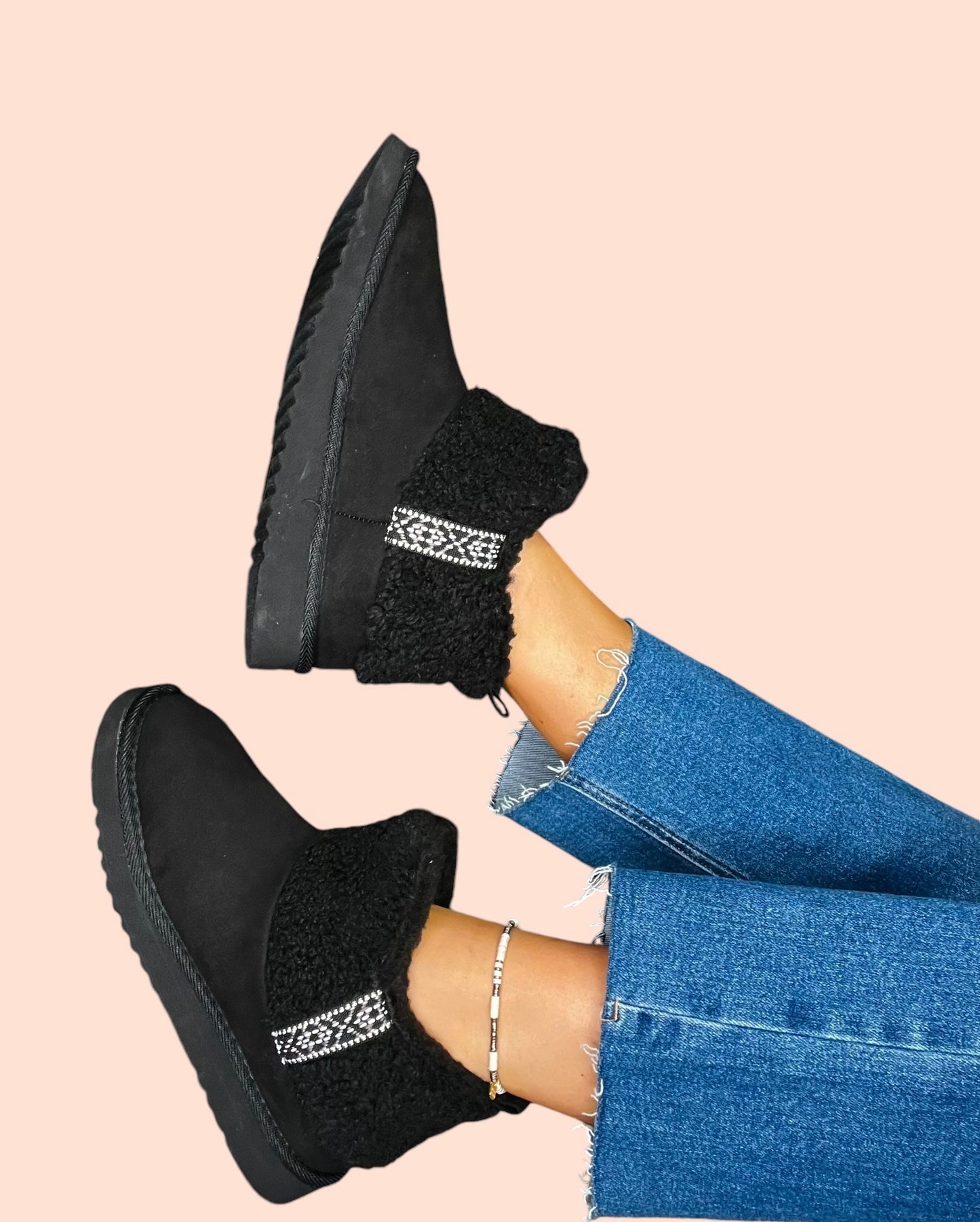 Sherpa Ankle Booties