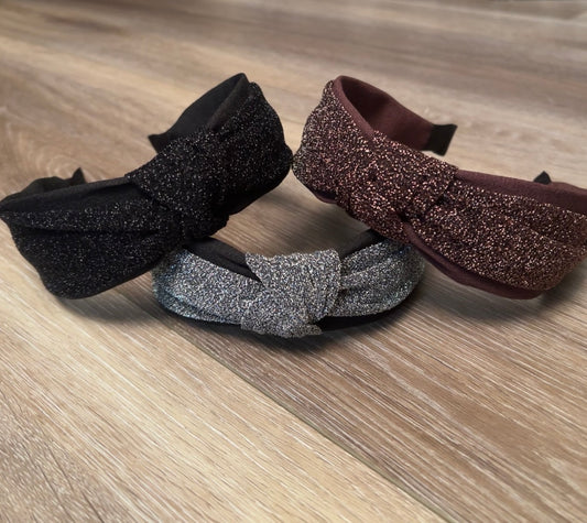 Fabric Twist Glitter Headband