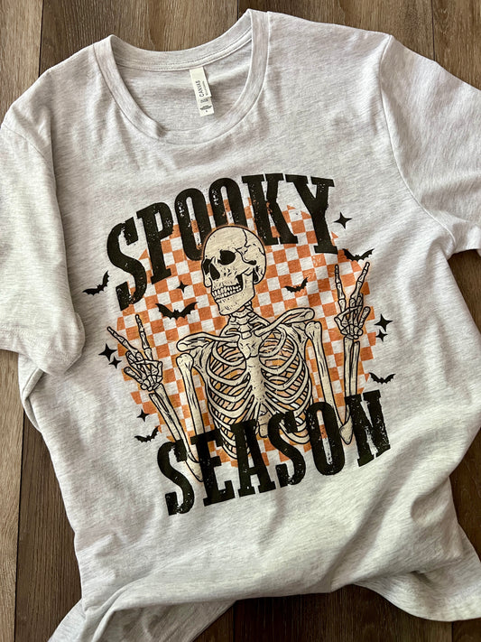 Spooky Season Skeleton Graphic T-Shirt