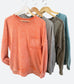 Oversized French Terry Acid Wash Pullover
