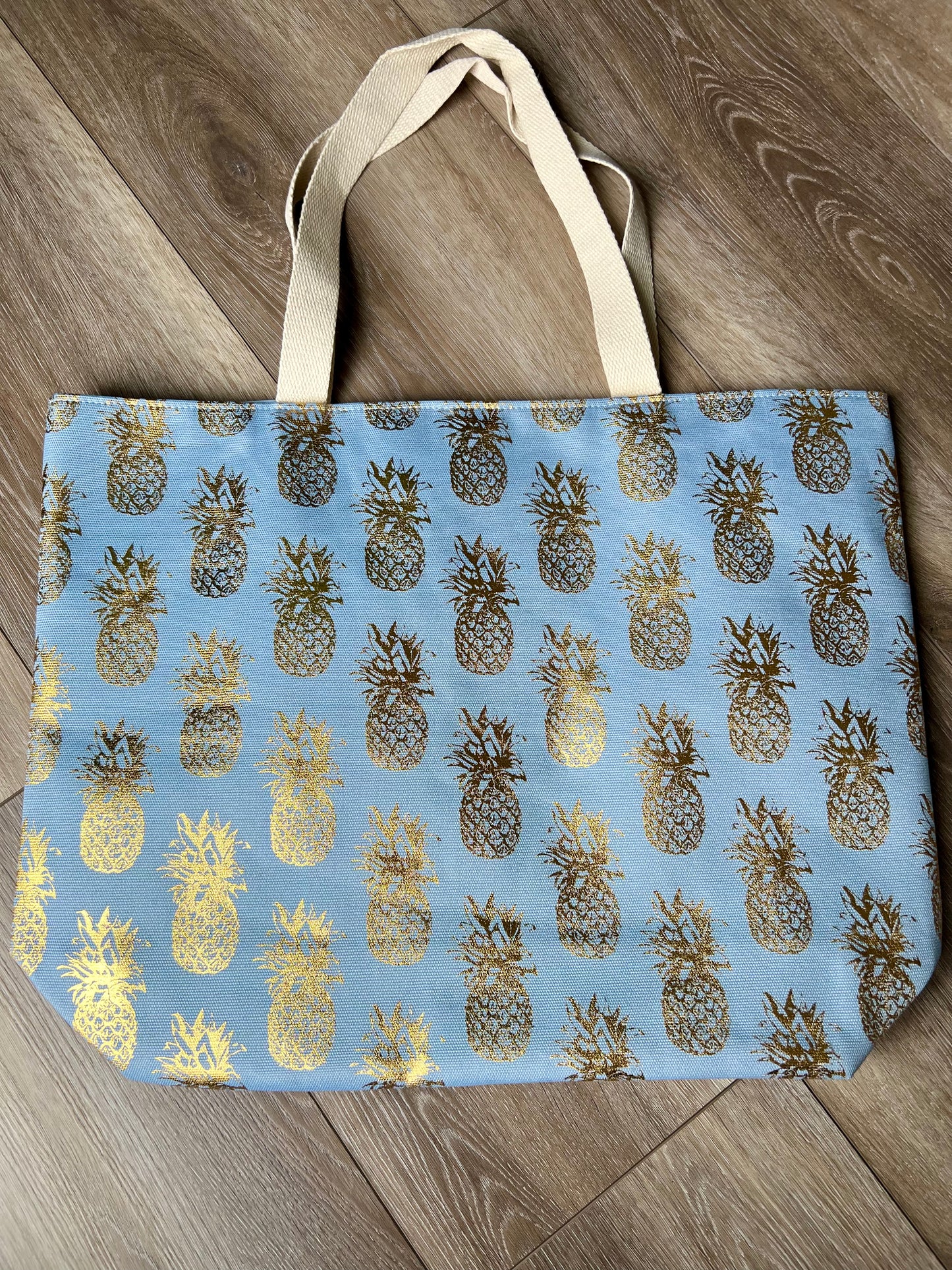 Pineapple Foil Tote Bag