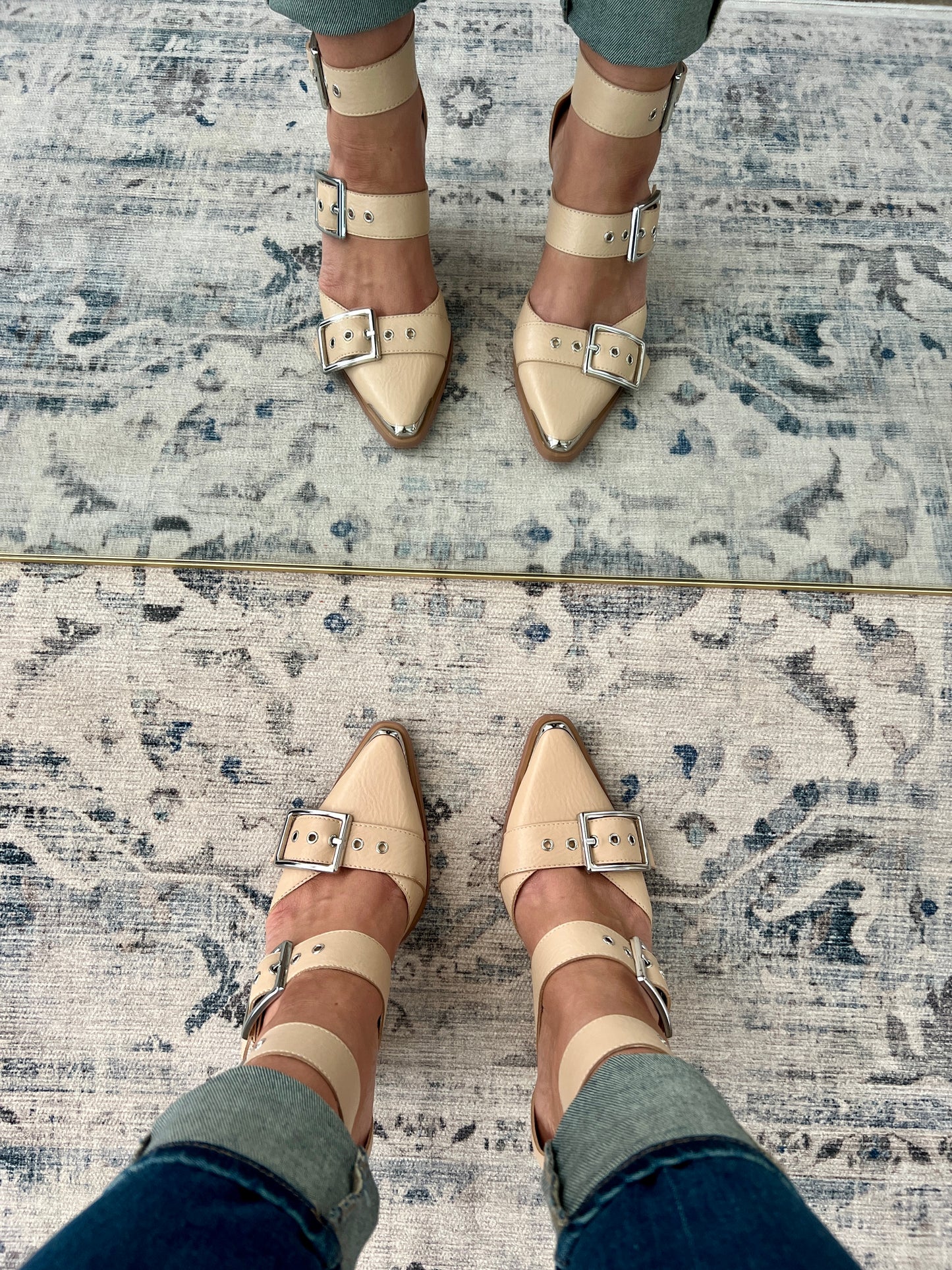 ‘On Point’ Strappy Buckle Heels