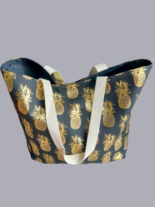 Pineapple Foil Tote Bag