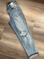 Judy Blue Mid-Rise Destroy Cuffed Boyfriend Jeans
