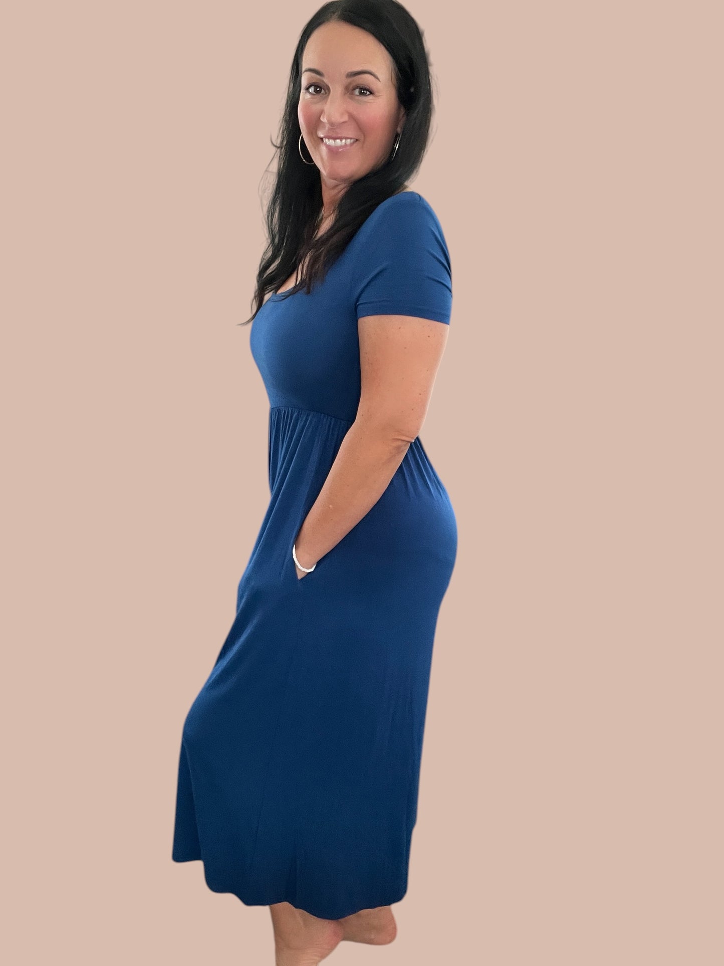 Short Sleeve Flowy Wide Leg Jumpsuit