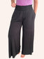 Smocked Waist Wide Leg Palazzo Pants