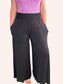 Smocked Waist Wide Leg Palazzo Pants