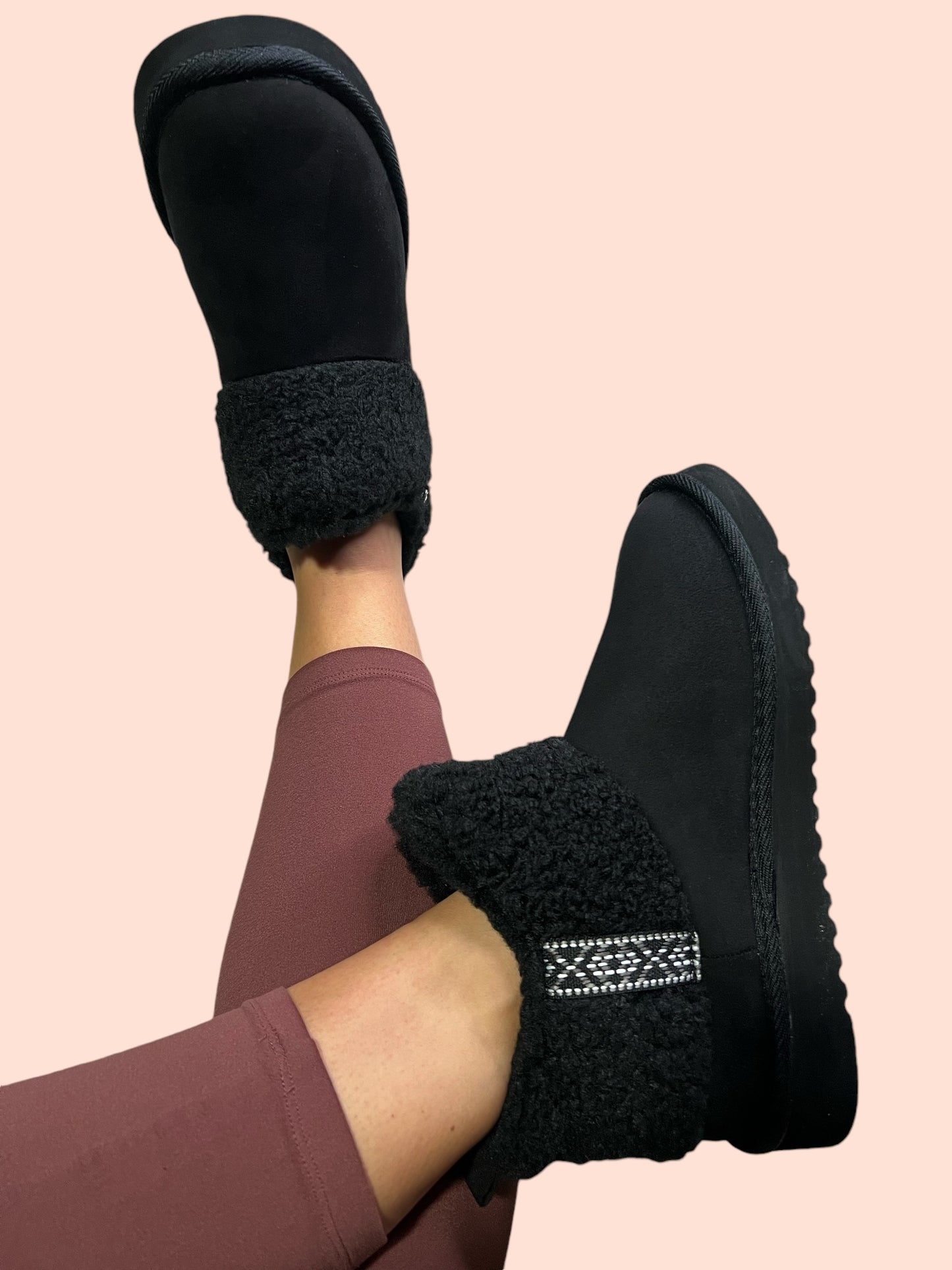 Sherpa-Lined Ankle Booties