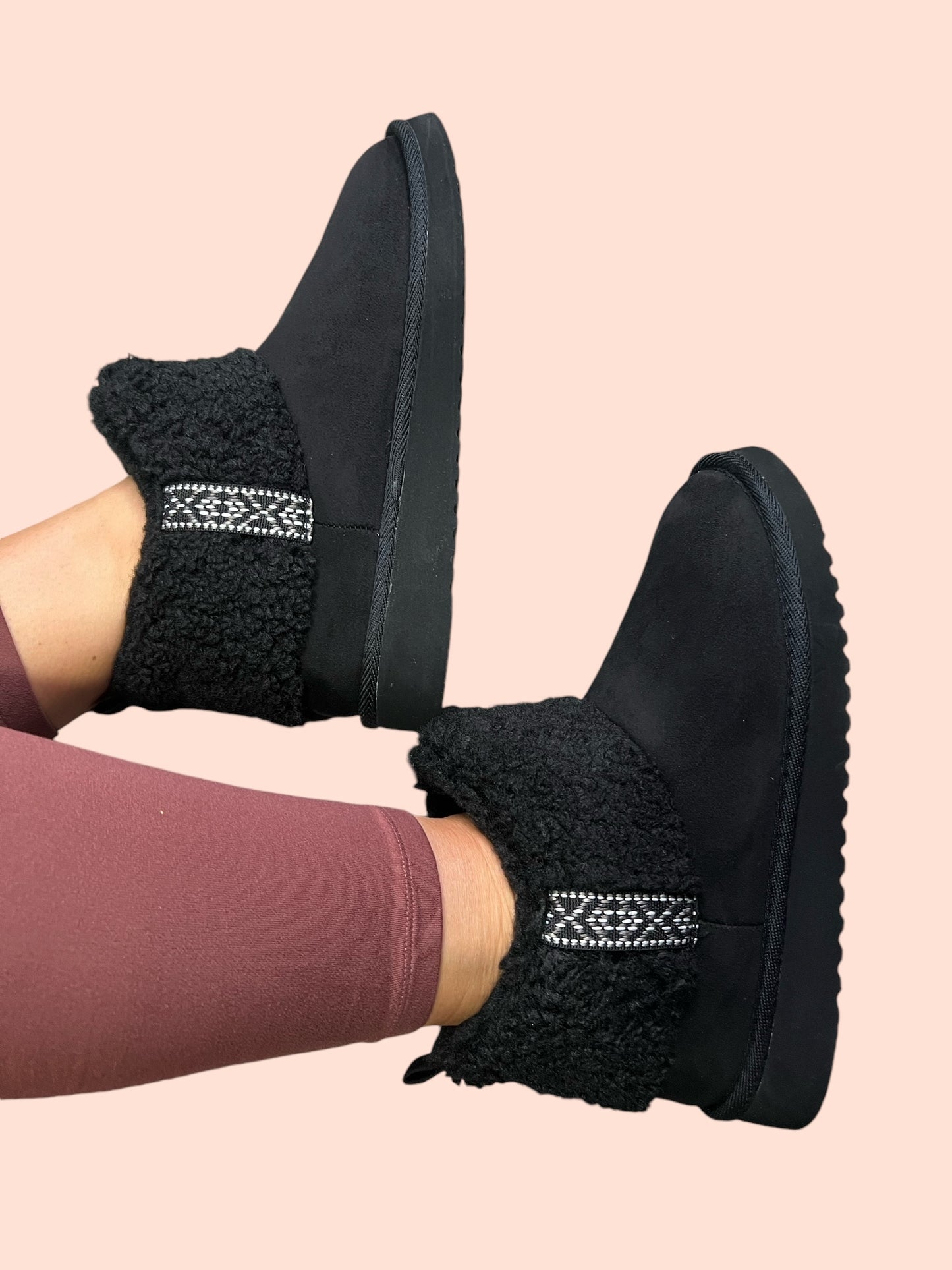 Sherpa-Lined Ankle Booties