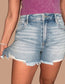 Risen ‘Easy Breezy’ High-Rise Distressed Side Slit Denim Shorts