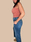 Risen Tummy Control High Rise Straight Leg Jeans