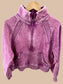 Mineral Wash Half-Zip Fleece Pullover