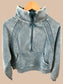 Mineral Wash Half-Zip Fleece Pullover