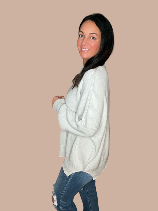 Side Slit Oversized Sweater