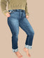 Risen 'Midnight Roll' High Rise Tummy Control Jeans
