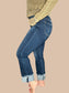 Risen 'Midnight Roll' High Rise Tummy Control Jeans