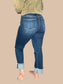 Risen 'Midnight Roll' High Rise Tummy Control Jeans