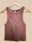 Ribbed Mineral Wash Seamless Tank