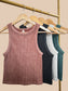 Ribbed Mineral Wash Seamless Tank