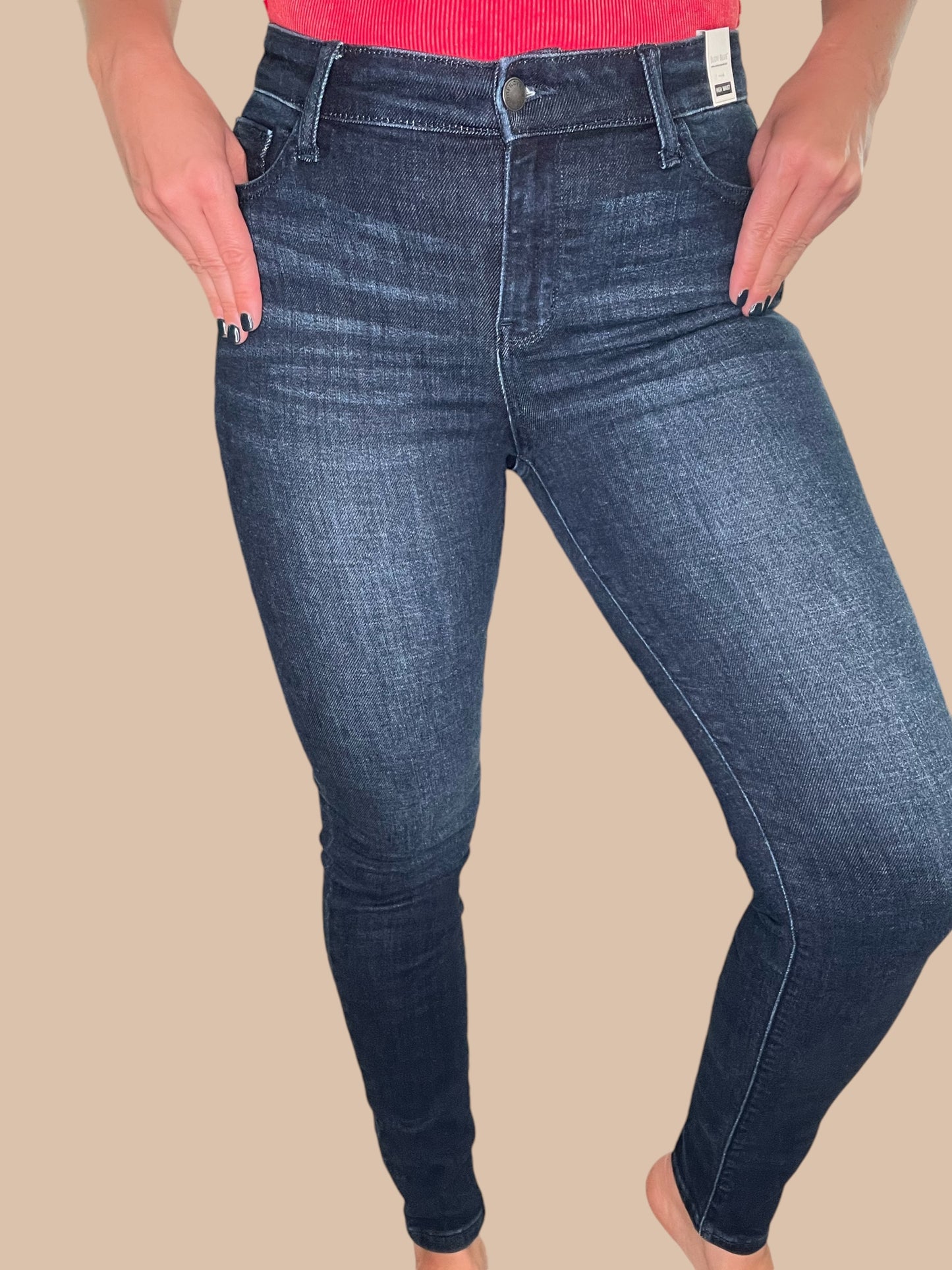 Judy Blue High-Rise Super Dark Skinny Jeans