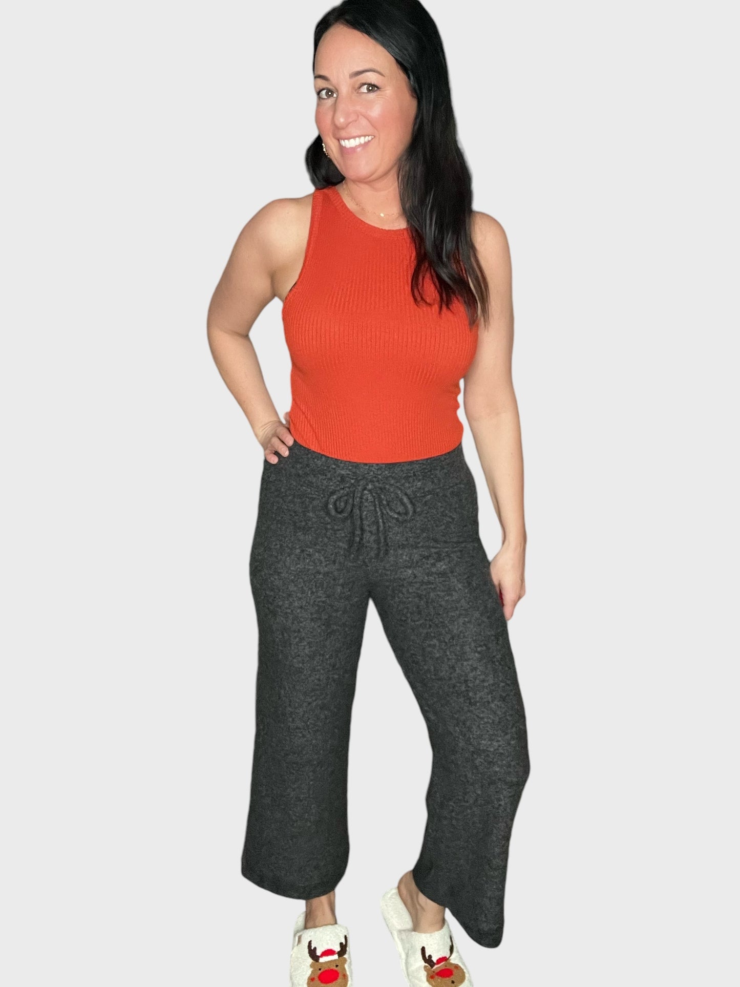 Soft Brushed Crop Lounge Pants