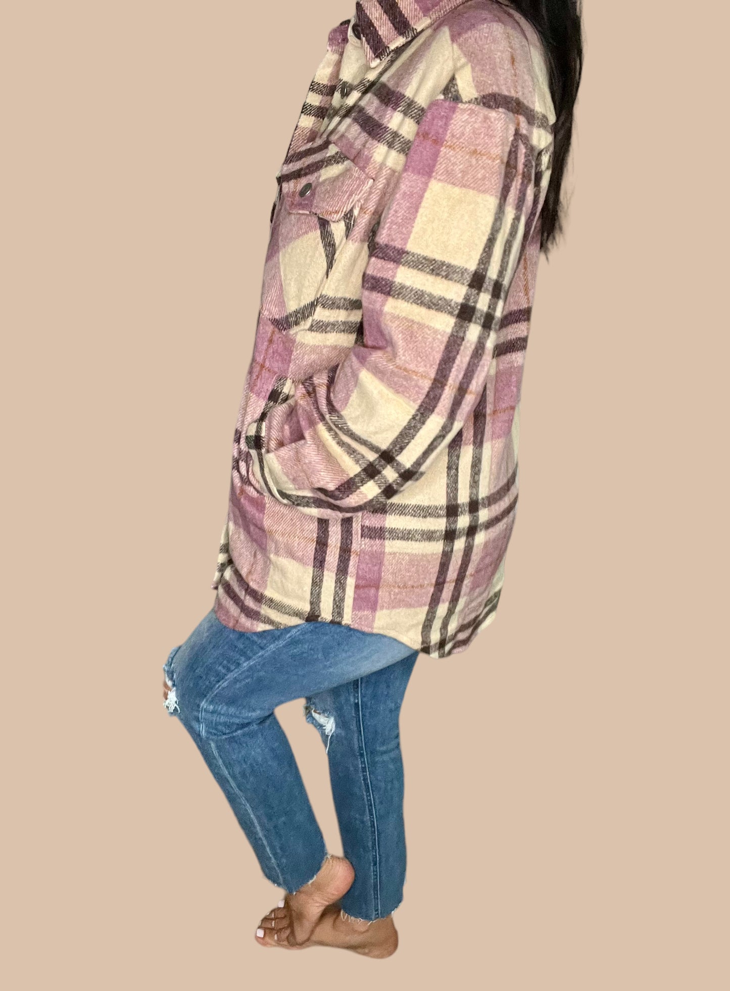 Plaid Relaxed Fit Shacket