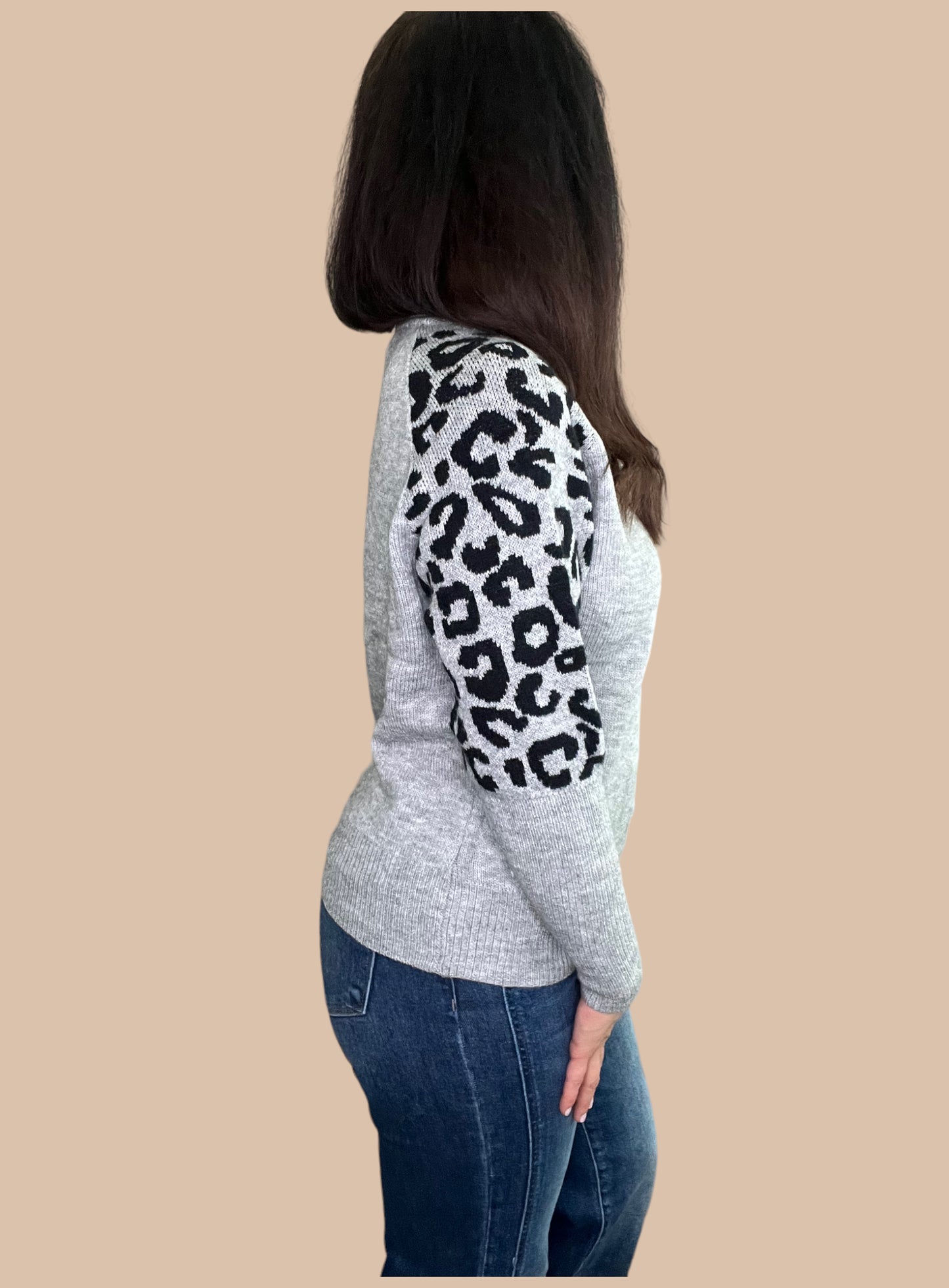 Leopard Print Lightweight Sweater
