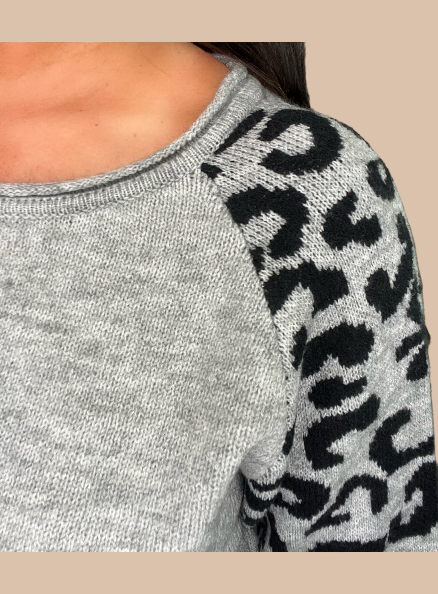 Leopard Print Lightweight Sweater