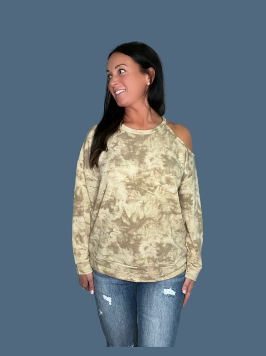 One Shoulder Cut Out Top