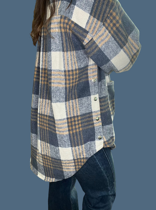 Plaid Oversized Shacket