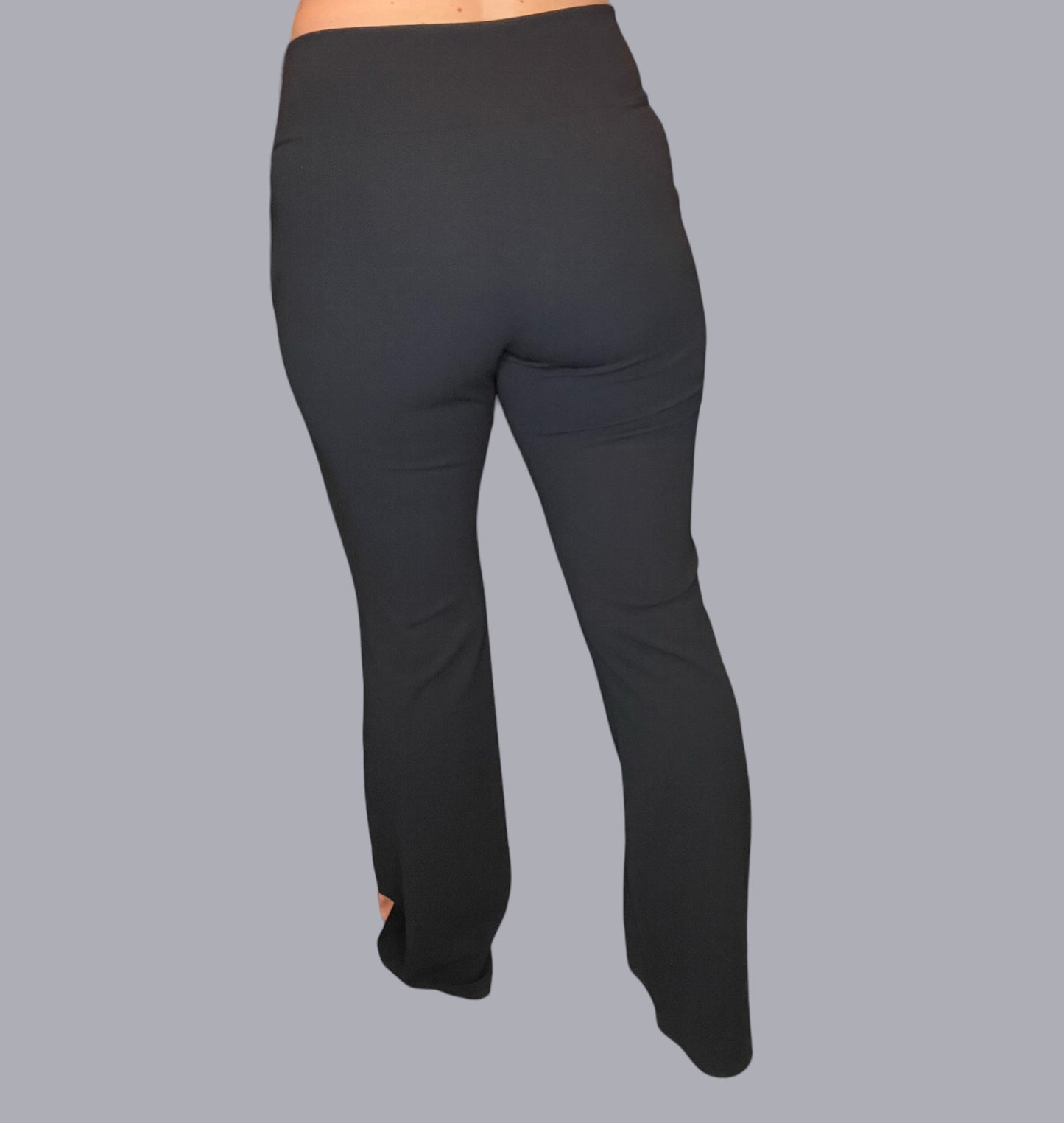 Flare Pull-on Black Pants