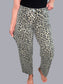Risen Leopard Barrel Jeans