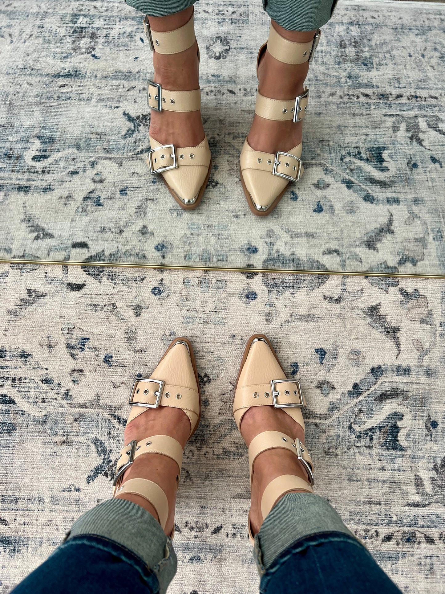 ‘On Point’ Strappy Buckle Heels