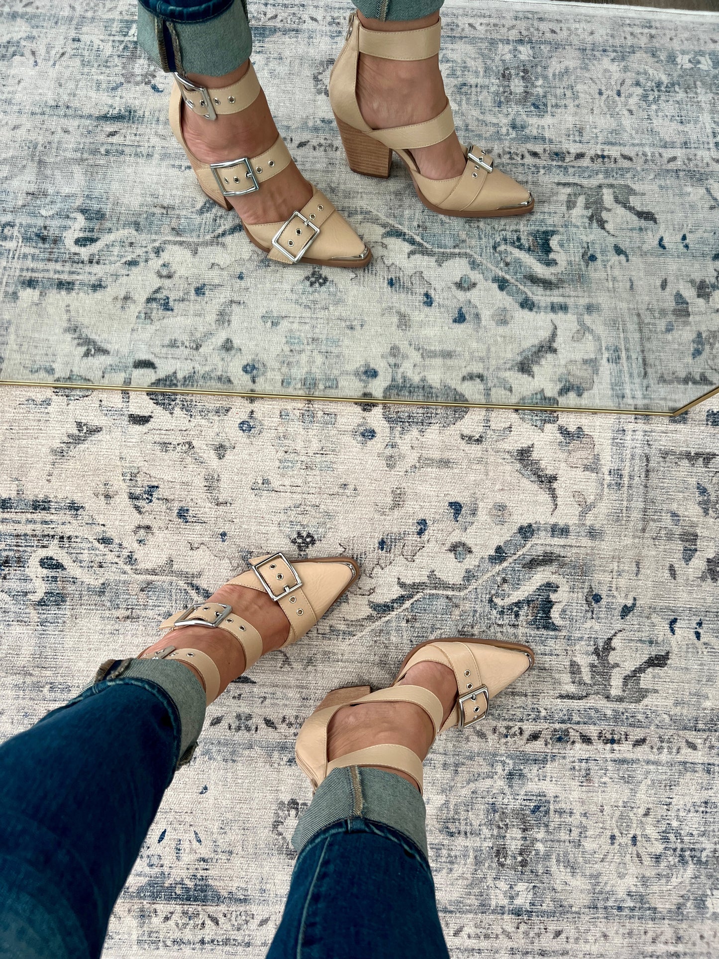 ‘On Point’ Strappy Buckle Heels