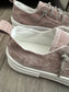 Slip-On Rhinestone Lace Sneakers