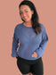 Textured Knit Drop-Shoulder Sweater