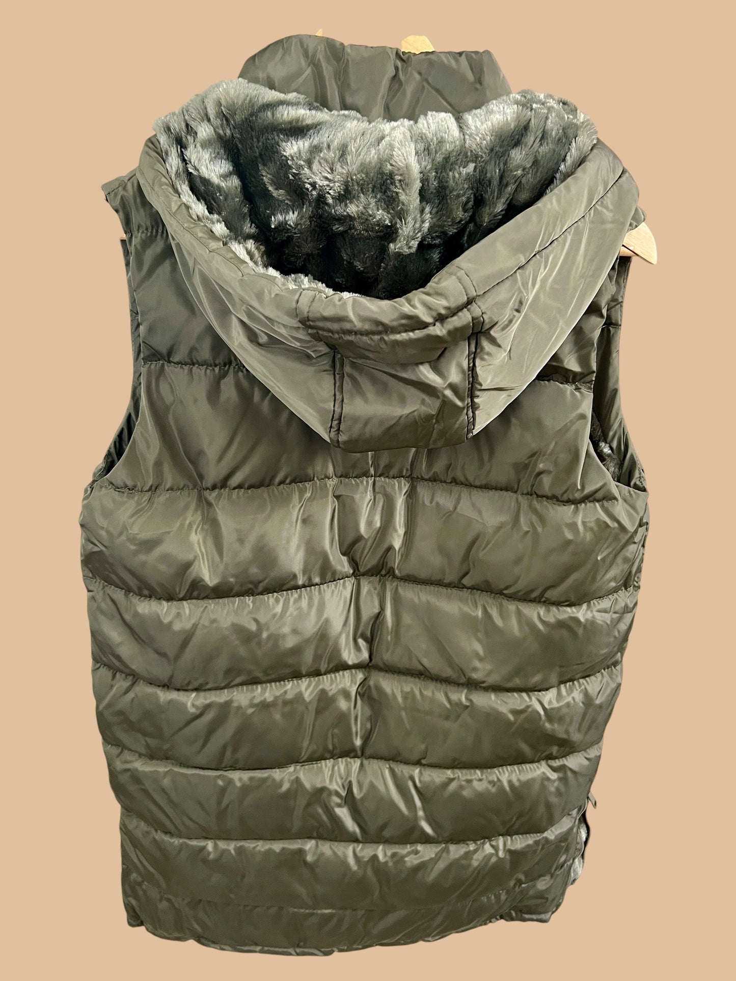 Longline Hooded Puffer Vest