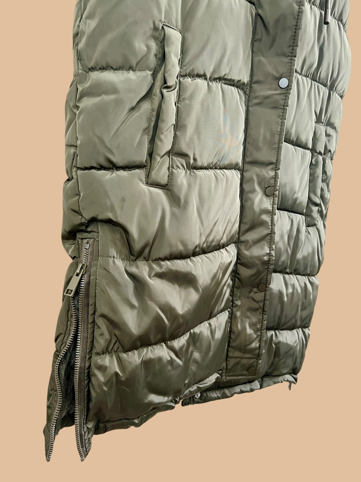 Longline Hooded Puffer Vest