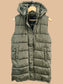 Longline Hooded Puffer Vest