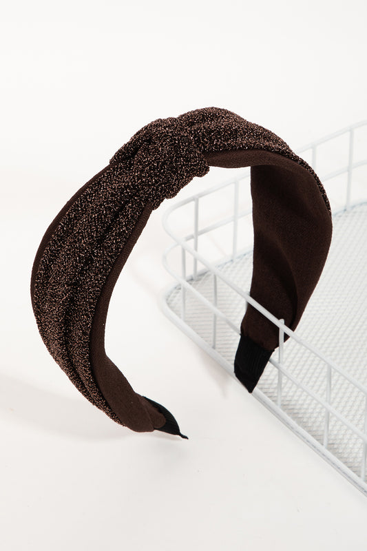 Fabric Twist Glitter Headband
